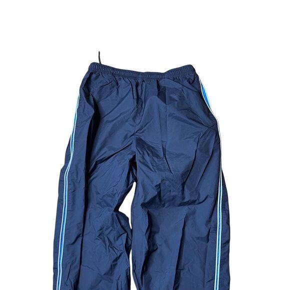 Y2K Nike Nylon Track Pants Gray Blue Medium - Picture 2 of 7